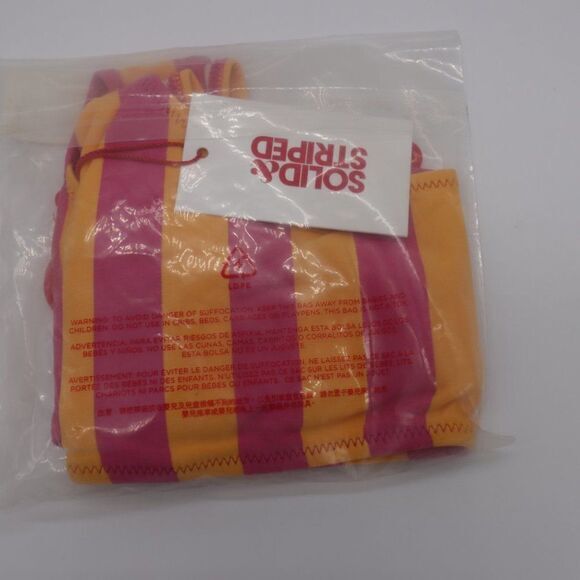 NEW Solid & Striped‎ Elle bikini set, Fuschia/Marigold, Large - Picture 8 of 10